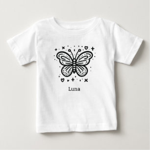 Camiseta Para Bebê Fluffy Buffalo Baby - Kawaii Fazenda Animal