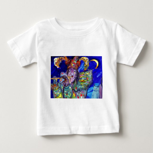Camiseta Para Bebê FLUTIS EM AZUL/Noite de Carnaval de Veneza (Frente)