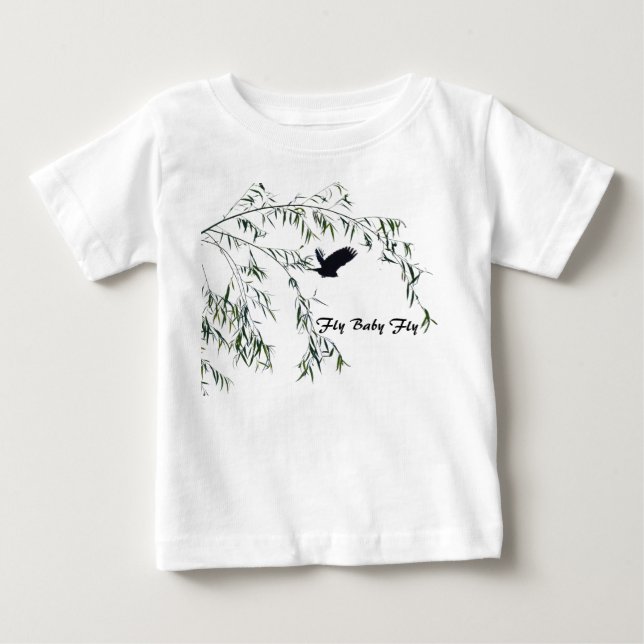 Camiseta Para Bebê Fly Baby Fly (Frente)