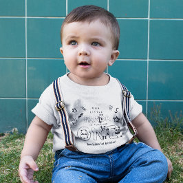 Camiseta Para Bebê Fofinho Nosso Pequeno Panda está fazendo UM 1º Ani