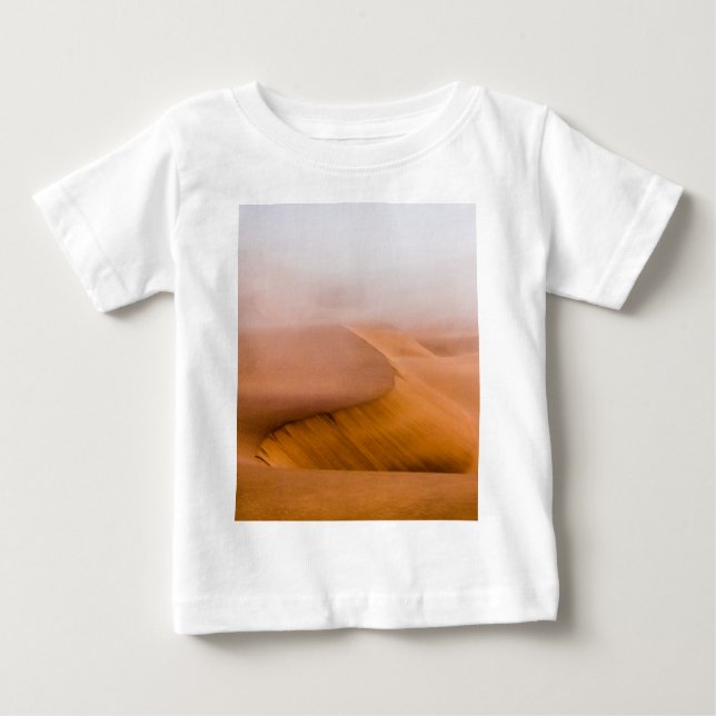 Camiseta Para Bebê Foggy Namib Desert (Frente)