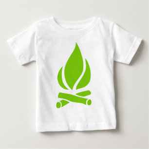 Camiseta Para Bebê Fogo do acampamento