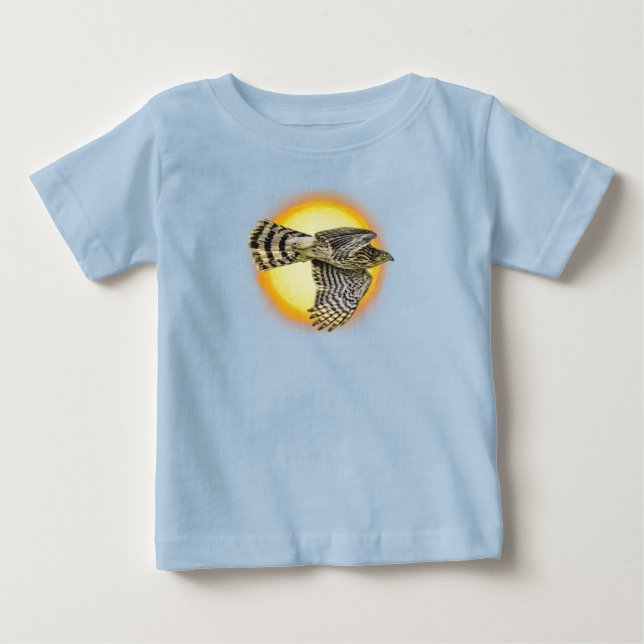 Camiseta Para Bebê Fogo do Falcão Voador (Frente)