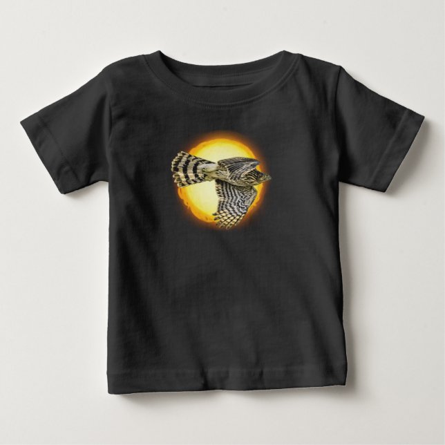 Camiseta Para Bebê Fogo do Falcão Voando (Frente)