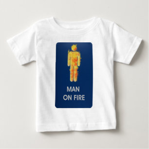 CAMISETA PARA BEBÊ FOGO PARA BEBÊ