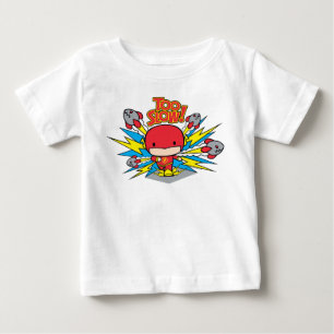 Camiseta Para Bebê Foguetes Incríveis do Chibi Flash