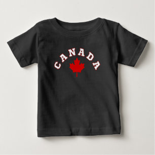 Camiseta Para Bebê Folha de bordo do Canadá