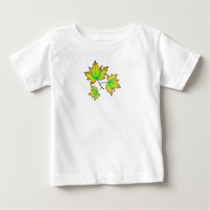 Camiseta Para Bebê Folha de Mapeamento