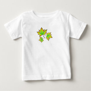 Camiseta Para Bebê Folha de Maple