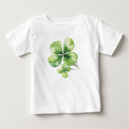 Camiseta Para Bebê Folha de trevo