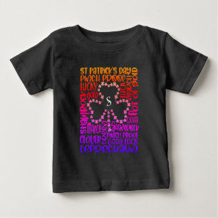 Camiseta Para Bebê Folha de Vinho do Dia de São Patrício