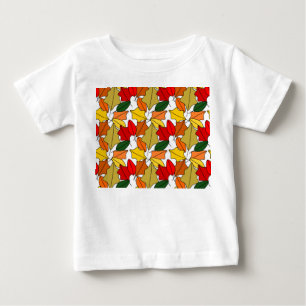 Camiseta Para Bebê Folhas