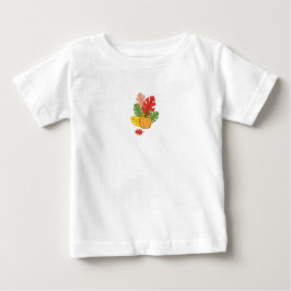 Camiseta Para Bebê Folhas e Abóbora