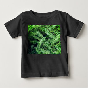 Camiseta Para Bebê Folhas verdes