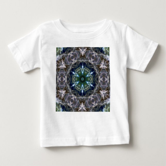 Camiseta Para Bebê Folk Mandala (Frente)