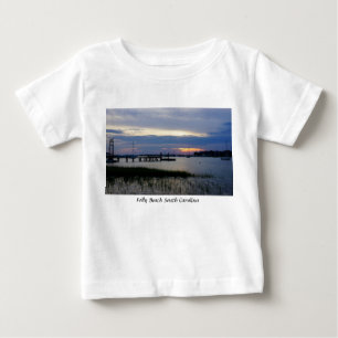 Camiseta Para Bebê Folly Harbor Sunset