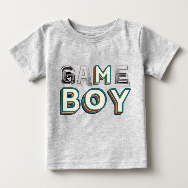 Camiseta Para Bebê Fontes Fofo Gráficos Crianças (Frente)