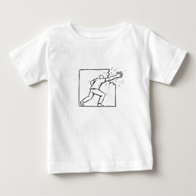 Camiseta Para Bebê Fora das Linhas (Frente)
