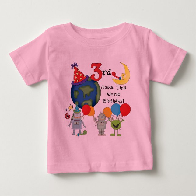 Camiseta Para Bebê Fora deste Mundo - T-shirts e presentes (Frente)