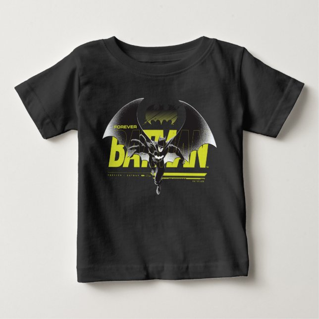 Camiseta Para Bebê Forever Batman Atingindo Gráfico (Frente)