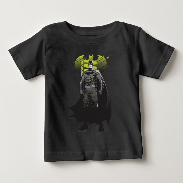 Camiseta Para Bebê Forever Batman Ligar Caractere Arte (Frente)