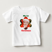 Forma de Flor Meu 1º Natal Foto