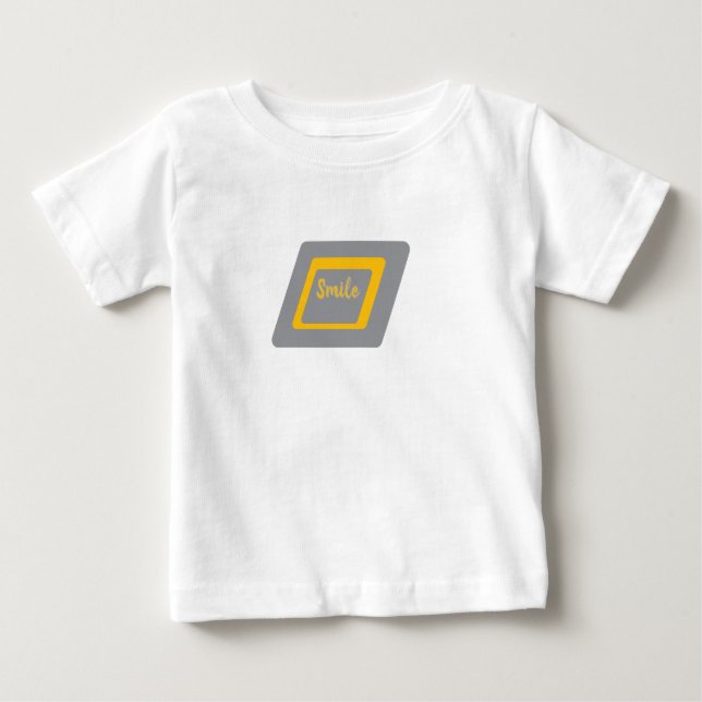 Camiseta Para Bebê Forma Geométrica (Frente)