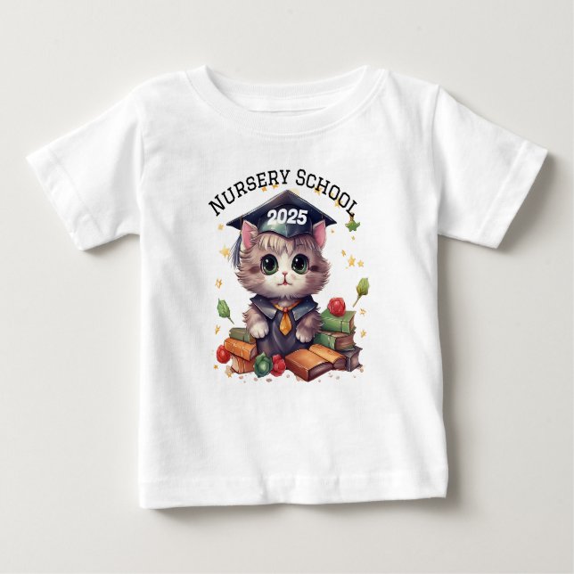 Camiseta Para Bebê Formando da Escola de Enfermeiro Anual (Frente)