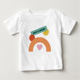 Camiseta Para Bebê Formas Geométricas