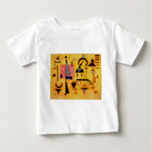 Camiseta Para Bebê Formas Geométricas Rosa Abstrato Decisivas