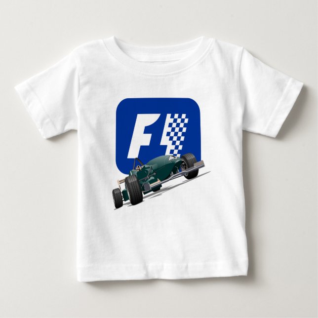 Camiseta Para Bebê Formula 1 race car (Frente)