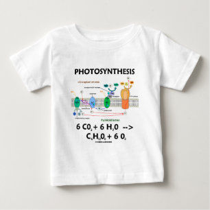 Camiseta Para Bebê Fórmula da fotossíntese (produto químico)