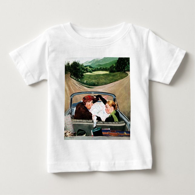 Camiseta Para Bebê Forquilha na estrada (Frente)