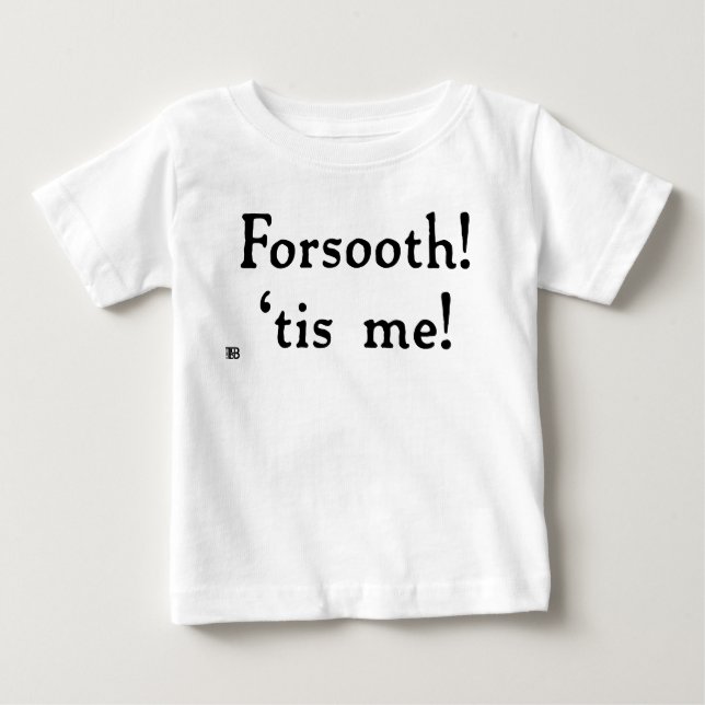Camiseta Para Bebê Forsooth! Bebê Tee (luz) (Frente)