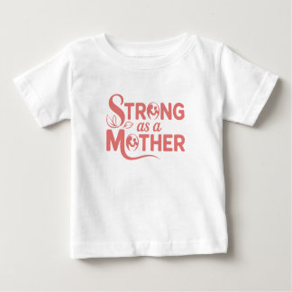 Camiseta Para Bebê Forte como um biquíni-bebê-mãe para pequenos