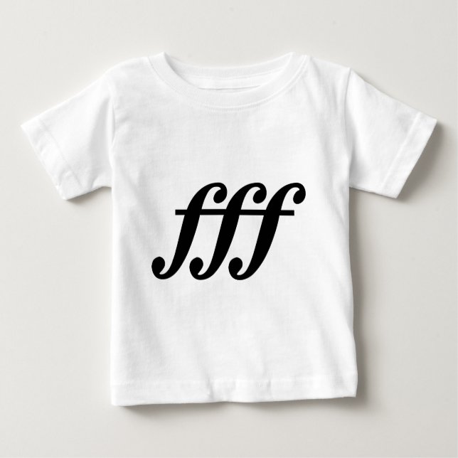 Camiseta Para Bebê Fortissimo Possível (Frente)