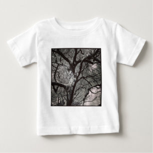 Camiseta Para Bebê Foto ao quadrado - Árvore de Magnolia no início 