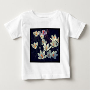 Camiseta Para Bebê Foto ao quadrado - Crocuses