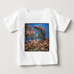 Camiseta Para Bebê Foto ao quadrado - Magnolia Blossom