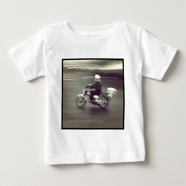 Camiseta Para Bebê Foto ao quadrado - Speedy Moped (Frente)