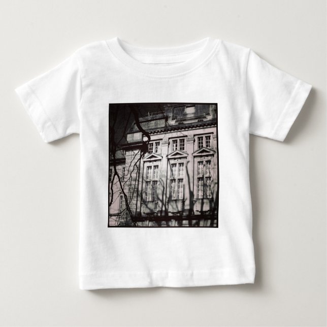 Camiseta Para Bebê Foto ao quadrado - Universidade (Frente)