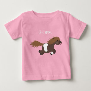 Camiseta Para Bebê Foto de desenho animado de Shetland em circulação