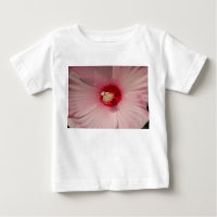 Foto Floral Rosa Hibiscus Toddler Ruffle Tee