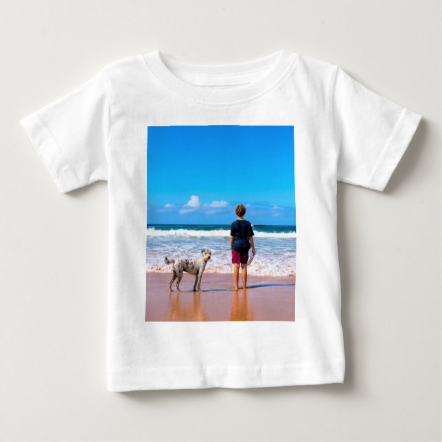 Camiseta Para Bebê Foto Personalizada Faça Seu Próprio Design - Eu Am (Frente)