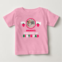 Camiseta Para Bebê Fotografia de Celebração do Primeiro Aniversário d