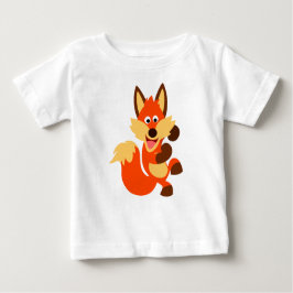 Camiseta Para Bebê Fox Baby T-Shirt - Bicho de Dança Bonita