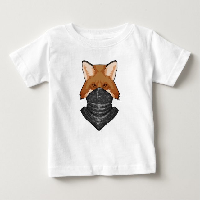 Camiseta Para Bebê Fox como Bandit com Kerhead (Frente)