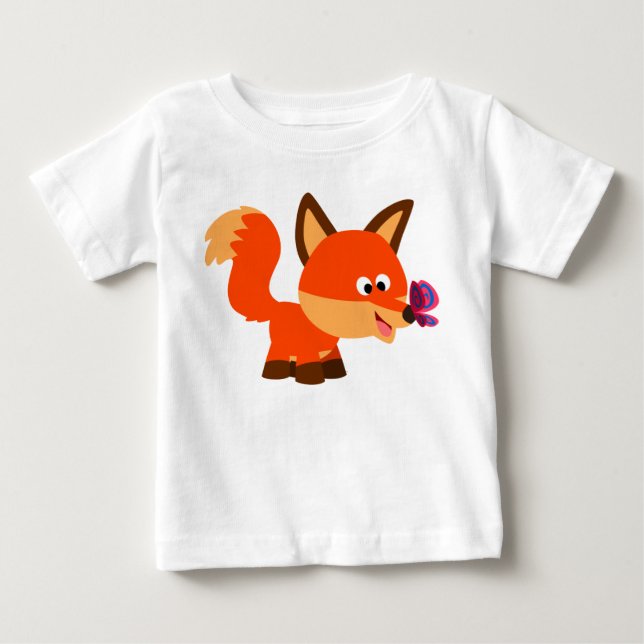 Camiseta Para Bebê Fox E Camiseta De Bebê (Frente)