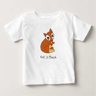 Camiseta Para Bebê Fox impressa em T-Shirt para crianças