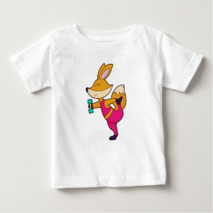 Camiseta Para Bebê Fox Malhação Dumbbell